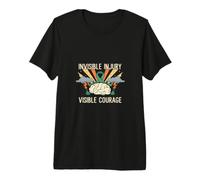 Traumatic Brain Injury | Invisible Injury Visible Courage Premium T-Shirt