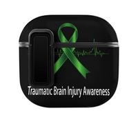 Traumatic Brain Injury Survivor Heartbeat Bluetooth Headphone Case Earphone Protective Cover with Magnets Lock Compatible with Airpods 4