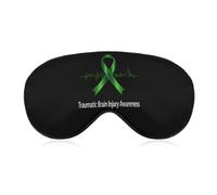 Traumatic Brain Injury Survivor Heartbeat Sleep Mask Adjustable Eye Mask Blindfold Eye Cover Sleeping Mask for Home Travel