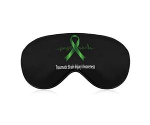 Traumatic Brain Injury Survivor Heartbeat Sleep Mask Adjustable Eye Mask Blindfold Eye Cover Sleeping Mask for Home Travel