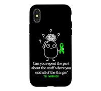 Traumatic Brain Injury Warrior Funny TBI Case for iPhone X/XS