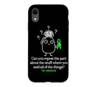Traumatic Brain Injury Warrior Funny TBI Case for iPhone XR