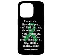 Traumatic Brain Injury Warrior TBI Case for iPhone 15 Pro