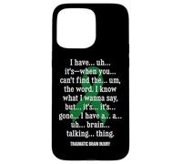 Traumatic Brain Injury Warrior TBI Case for iPhone 15 Pro Max