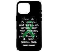 Traumatic Brain Injury Warrior TBI Case for iPhone 16 Pro Max
