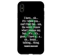 Traumatic Brain Injury Warrior TBI Case for iPhone XS Max