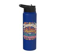 Traumatized by My Dad's Absence and My Mom's Presence Groovy Stainless Steel Insulated Water Bottle