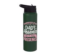 Traumatized By My Dad's Absence and My Mom's Presence Stainless Steel Insulated Water Bottle