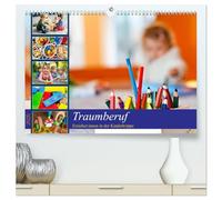 Traumberuf - Erzieher:innen in der Kinderkrippe (hochwertiger Premium Wandkalender 2026 DIN A2 quer), Kunstdruck in Hochglanz: Mit kleinen Menschen Großes bewegen