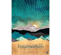 Traumwelten Posterkalender 2025: Tiere und Landschaften mit Metallic-Touch. Kunstkalender im Format 37 x 53,5 cm. Bildkalender 2025 von SpaceFrog Designs