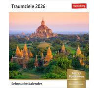 Traumziele Sehnsuchtskalender 2026 - Wochenkalender mit 53 Postkarten: Reise-Kalender mit 53 hochwertigen Postkarten der schönsten Reiseziele der Welt. Postkartenkalender 2026