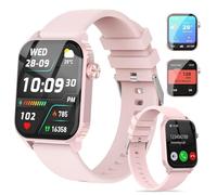TRAUSI Smart Watches for Women Men, 1.83 inches HD Smartwatch with 120 Sports Modes, Heart Rate/Sleep Monitor, IP67 Waterproof, Bluetooth Call & Music Control for iPhone/Android (Pink)