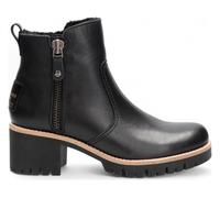 Trav B2 - Women's Black Side Zipped Leather Ankle Boots