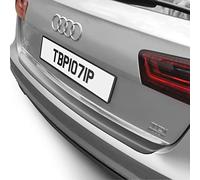 Travall Car Boot Bumper Protector Compatible with Audi A6 Avant 4G (2015-2018) - Vehicle-Specific Black Smooth Plastic Bumper Protection against Scuffs and Scratches