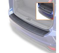 Travall Car Boot Bumper Protector Compatible with Ford Grand C-Max (2010-2015) - Vehicle-Specific Black Smooth Plastic Bumper Protection against Scuffs and Scratches