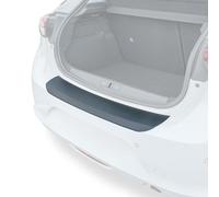 Travall Car Boot Bumper Protector Compatible with Vauxhall Corsa 5 Door Hatchback (2019-Current) - Vehicle-Specific Black Smooth Plastic Bumper Protection against Scuffs and Scratches