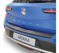 Travall Car Boot Bumper Protector Compatible with Vauxhall Mokka (2020-Current) - Vehicle-Specific Black Smooth Plastic Bumper Protection against Scuffs and Scratches