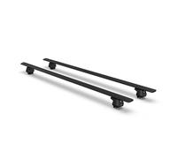 Travall Daewoo Nubira (1997-2009) Roof Bars Compatible Black Auminium Lockable Car Roof Rack Fits Open Rail 1150mm 100KG Load Capacity T-Track System Cross Bars Set of 2