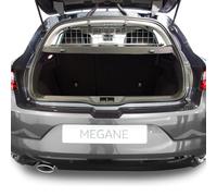 Travall Dog Guard for Renault Megane Hatchback (2016-) Tailored Fit Luggage Barrier Load Seperator Heavy Duty Powder Coated Steel Pet Barrier Mesh Cage Car Seat Compatible
