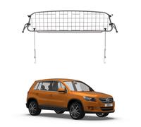 Travall Dog Guard for VW Tiguan (2007-2016) Tailored Fit Luggage Barrier Load Seperator Heavy Duty Powder Coated Steel Pet Barrier Mesh Cage Car Seat Compatible