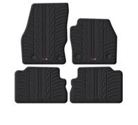 Travall Ford Kuga (2016-2019) Rubber Car Mats Waterproof Raised Edge Tailored Fit Heavy-Duty Accessories With Clips Easy Clean