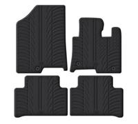 Travall Kia Sorento (2020+) Rubber Car Mats Waterproof Raised Edge Tailored Heavy-Duty Accessories With Clips Easy Clean Anti-Slip
