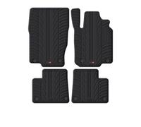 Travall Mercedes Gle (2015-2019) Rubber Car Mats Waterproof Raised Edge Tailored Fit Heavy-Duty Accessories With Clips Easy Clean