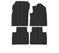 Travall Nissan X-Trail (2022+) Rubber Car Mats Waterproof Raised Edge Tailored Fit Heavy-Duty Accessories With Clips Easy Clean