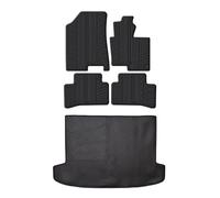 Travall Rubber Boot Mats & Car Mats Bundle compatible with Hyundai Tucson MHEV (2020-Current) Heavy Duty Floor Mats Moulded Premium Mats Easy Clean Black with Clips - Anti Slip All-Weather Protection