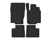 TRAVALL Rubber Car Mats (set of 4) compatible with Mercedes GLE (2015-2019) Heavy Duty Floor Mats Moulded Premium Mats Easy Clean Black with Clips - Anti Slip All-Weather Protection