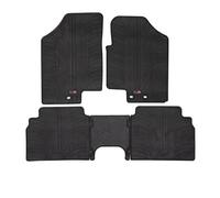 TRAVALL Rubber Car Mats (set of 4) compatible with Hyundai Ix20 (2010-2019) Heavy Duty Floor Mats Moulded Premium Mats Easy Clean Black with Clips - Anti Slip All-Weather Protection