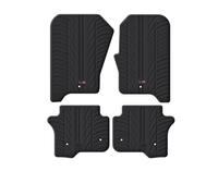 TRAVALL Rubber Car Mats (set of 4) compatible with Land Rover Discovery (2009-2016) Heavy Duty Floor Mats Moulded Premium Mats Easy Clean Black with Clips - Anti Slip All-Weather Protection