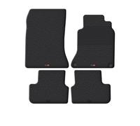 TRAVALL Rubber Car Mats (set of 4) compatible with Mercedes A-Class/B-Class (2011-2019) Heavy Duty Floor Mats Moulded Premium Mats Easy Clean Black with Clips - Anti Slip All-Weather Protection