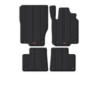 TRAVALL Rubber Car Mats (set of 4) compatible with Mercedes-Benz M-Class (2008-2015) Heavy Duty Floor Mats Moulded Premium Mats Easy Clean Black with Clips - Anti Slip All-Weather Protection