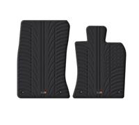 TRAVALL Rubber Car Mats (set of 4) compatible with Mini Roadster (2012-2015) Heavy Duty Floor Mats Moulded Premium Mats Easy Clean Black with Clips - Anti Slip All-Weather Protection