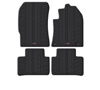 TRAVALL Rubber Floor Mats compatible with Peugeot 308 SW/Opel/Astra L Sports Tourer (2021-) Premium Mats Easy Clean Black with Clips - Anti Slip All-Weather Protection