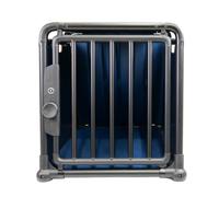 TRAVALL Small Dog Crate for Car Boot Crash Tested Aluminium Travel Carrier Pet Bed Rattle-Free Heavy Duty Secure Ventilated Portable Seat Easy Clean and Safe TUV Crash Tested