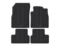 Travall Vauxhall Astra (2009-2012) Rubber Car Mats Waterproof Raised Edge Tailored Heavy-Duty Accessories With Clips Easy Clean