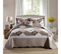 Travan 3-Piece Super King Quilt Sets with Sham Oversized Bedding Bedspread Reversible Soft Coverlet Set, Super King(120 * 120 in)