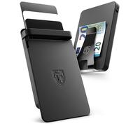 TRAVANDO SLYDE Aluminium Card Case with RFID Protection, Card Holder with Money Clip for 7 Cards, Credit Card Holder, Men's Slim Wallet