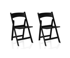 TRAVANO 1 | Pack of 2 / 2 chairs - Outdoor chair Black