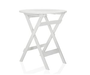 TRAVANO T | Outdoor table 62 × 62 - Folding table White