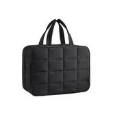 Travel Accessories Wash Bag Travel Toiletry Bag with Jewelry Storage Bag Hanging Plush Cosmetic Bag Storage Bag Beauty Storage Bag(Black)