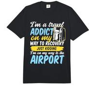 Travel Addict on My Way to The Airport World Tour 2026 Comfort Colors Adult Heavyweight T-Shirt