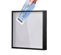 Travel Adventure Archive Shadow Box - Top Loading Shadow Box with Slot, Small Me-mory Box for Travel Decor, Adventure Archive & Ticket Storage, Travel Me-mory Box for Keepsakes