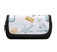 Travel Airplane Camera Suitcase Cute Double Pencil Case Large Capacity Portable Zippered Pen Pouch Bag for Office Unisex