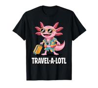 Travel-alotl Funny Axolotl Explorer for Trip Lovers T-Shirt