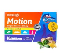 Travel and Motion Sickness Tablets - 500mg Chewable Ginger Rhizome Tablets - Non-Drowsy Nausea & Vomiting Relief - 10 Tablets (Mint)