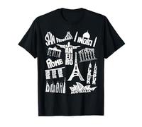 Travel Around The World Famous Architecture Buildings Gift T-Shirt