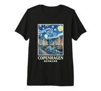 Travel Artist Copenhagen Denmark Sketching Journal Premium T-Shirt